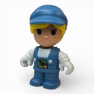 Safari Park Ranger Dinosaur Blue Bib Overalls Action Figure Replacement Toy Girl